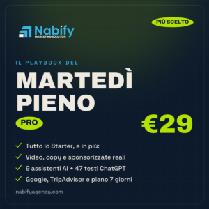 Il Playbook del Martedì Pieno — PRO
